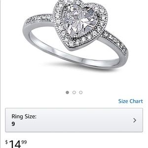 Heart shaped ring